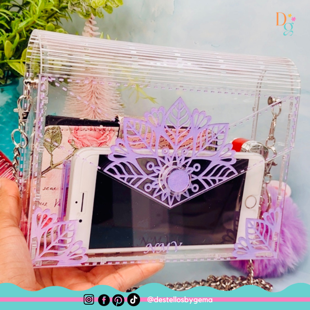 Acrylic Personalized Clutch Purse – Custom Handcrafted Purse