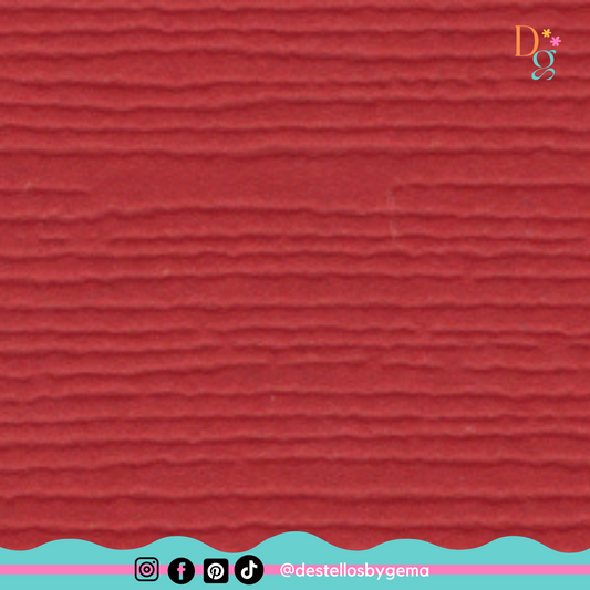 Bazzill Fourz Cardstock 12"X12" Red
