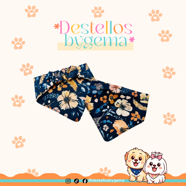 Midnight Bloom – X-Small Pawndana