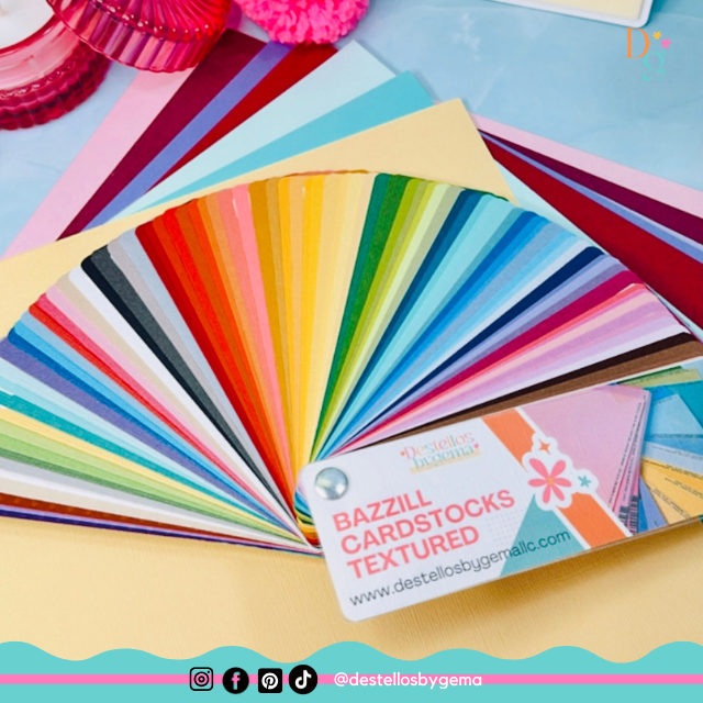 Swatch Book – 100 Bazzill Colors with Protective Cover
