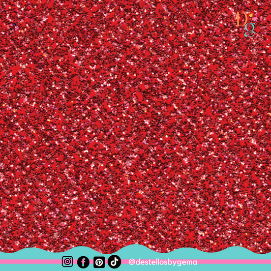 Core'dinations Glitter Silk Cardstock 12"X12"-Red Flash