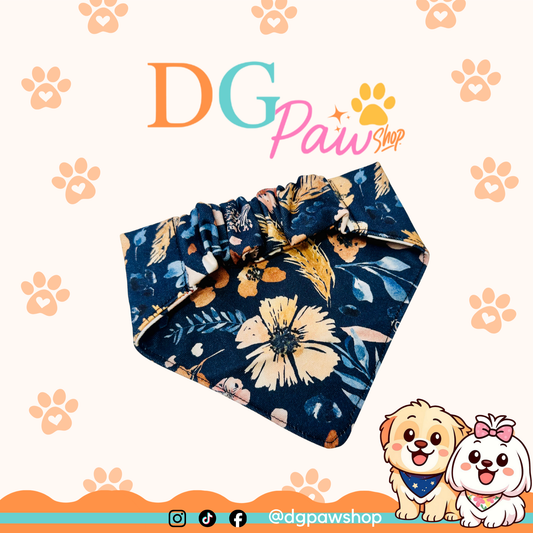 Midnight Bloom – X-Small Pawndana