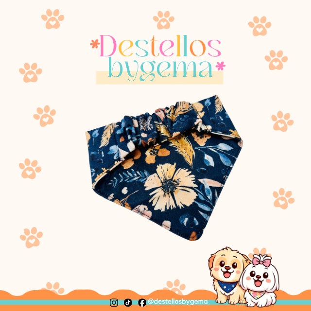 Midnight Bloom – X-Small Pawndana