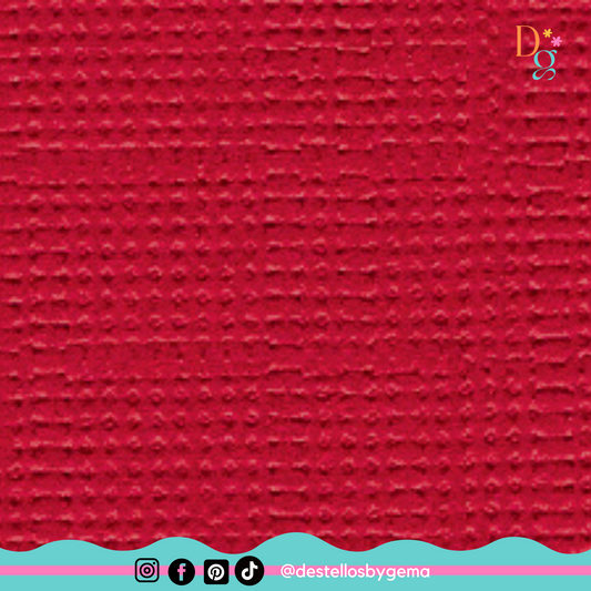 Bazzill Mono Cardstock 12"X12"-Classic Red