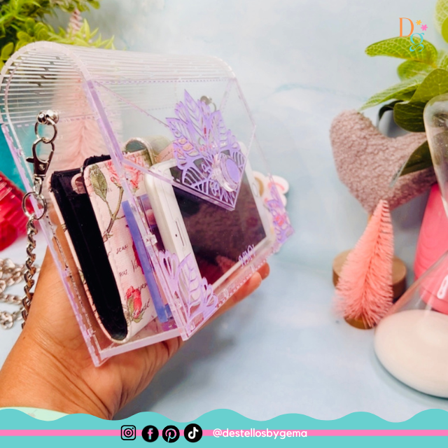 Acrylic Personalized Clutch Purse – Custom Handcrafted Purse