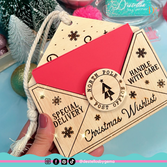 Personalized Letter to Santa Ornament with Child’s Name