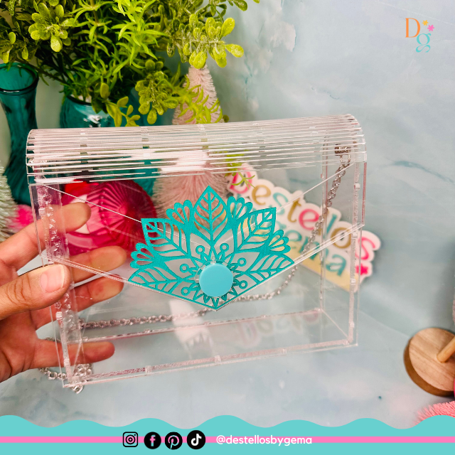 Acrylic Personalized Clutch Purse – Custom Handcrafted Purse